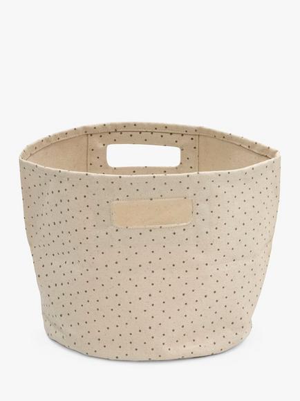 Stokke Sleep Changing Cotton Basket, Neutral/Black, Neutral/Black