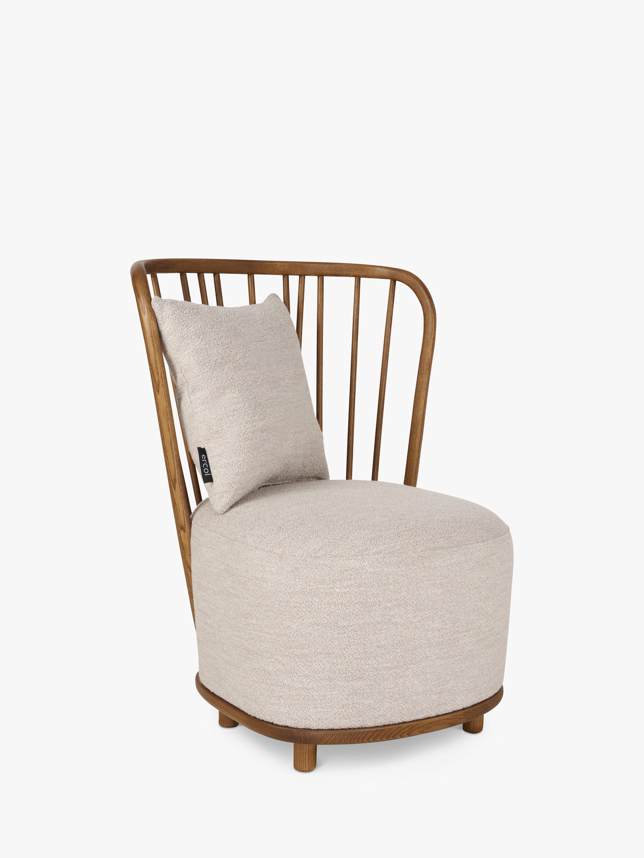 Eterna Range, ercol for John Lewis Eterna Chair, Vintage Ash Leg, Natural Boucle