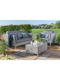 Daro Byron 3-Seater Garden Lounge Set, Grey Tissé