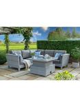 Daro Byron 5-Seater Corner Garden Lounge/Casual Dining Set, Grey Tissé