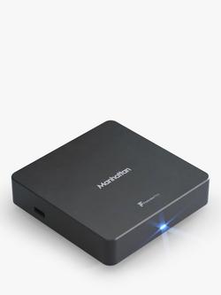 Manhattan T4 HDR 4K Ultra HD Freeview Play Digital Receiver, Black, Black