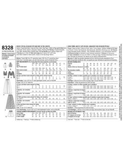 Simplicity Misses' Special Occasion Tops and Skirt Sewing Pattern, S8328D5 - view 2, Multi