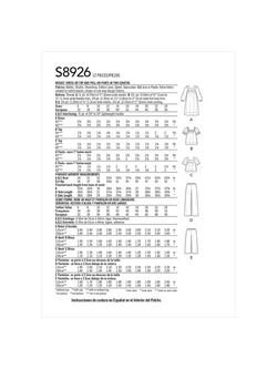 Simplicity Misses' Misses' Dress, Top and Pull-On Pants Sewing Pattern, S8926 - view 2, H5