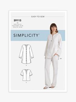 Simplicity Misses' Tunic Top and Pull-On Pants Sewing Pattern, S9113H5, Multi