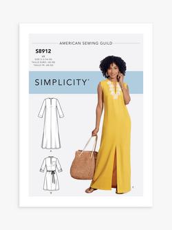 Simplicity Misses' Slip-On Dress Sewing Pattern, S8912, H5