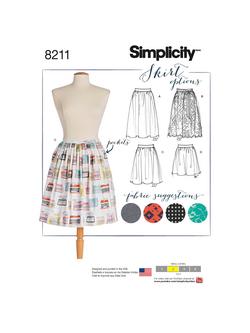 Simplicity Misses' Dirndl Skirt Sewing Pattern, S8211, R5