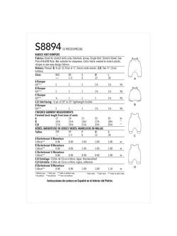Simplicity Babies' Knit Rompers Sewing Pattern, S8894, A - view 2, Multi