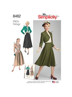 Simplicity Misses' Vintage Blouse, Skirt and Bolero Sewing Pattern, S8462, H5