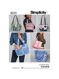 Simplicity Quilted Bags Sewing Pattern, S8310