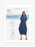 Simplicity Misses' Pullover Relaxed Dresses Sewing Pattern, S9140