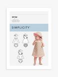 Simplicity Babies' Dress, Panties and Hat Sewing Pattern, S9152