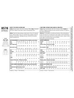 Simplicity Misses' 18th Century Costume Gown Sewing Pattern, S8578, R5 - view 2, Multi