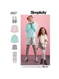 Simplicity Child's and Girl's Sportswear Pack Sewing Pattern, S8807, HH