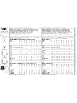 Simplicity Child's and Girl's Sportswear Pack Sewing Pattern, S8807, HH - view 2, Multi