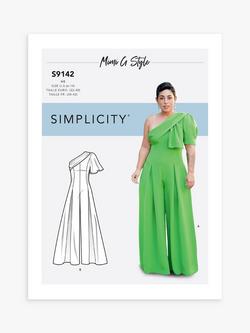 Simplicity Misses' One Shoulder Jumpsuit Sewing Pattern, S9142, U5