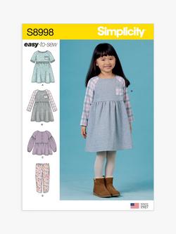 Simplicity Children's Sportswear Sewing Pattern, S8998, A, Multi