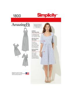 Simplicity Women's and Plus Size Dresses Sewing Pattern, 1800, Aa