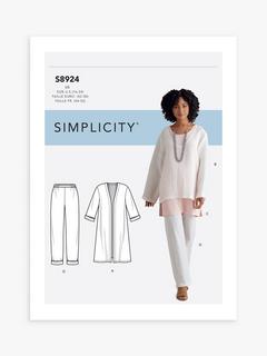 Simplicity Misses' Unlined Jacket, Top, Tunic and Pull-On Pants Sewing Pattern, S8924, U5