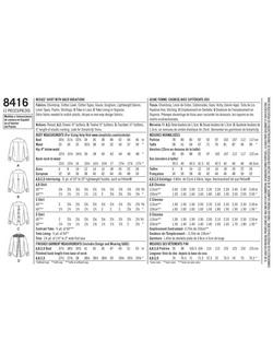Simplicity Misses' Button-Up Shirt Sewing Pattern, S8416 - view 2, U5