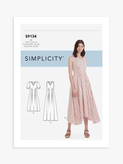 Simplicity Misses' Released Pleat Dress Sewing Pattern, S9134, U5