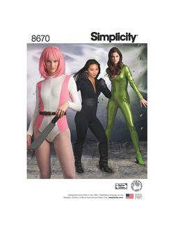 Simplicity Misses' Knit Bodysuit Costume Sewing Pattern, S8670, H5, Multi