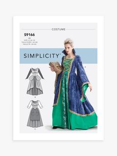 Simplicity Misses' Fantasy Dress Sewing Pattern, S9166, R5
