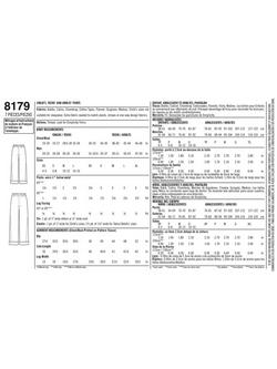 Simplicity Child's Teens' and Adults' Pants Sewing Pattern, S8179A - view 2, Multi