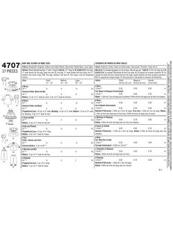 Simplicity Doll Clothes Sewing Pattern, S4707, A - view 2, Multi