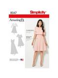Simplicity Misses' Petite Dress Sewing Pattern, 8047, R5
