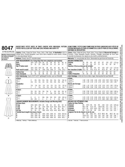Simplicity Misses' Petite Dress Sewing Pattern, 8047 - view 2, 