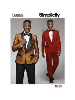 Simplicity Men's Tuxedo Jackets Trousers and Tie Sewing Pattern, S8899, Bb