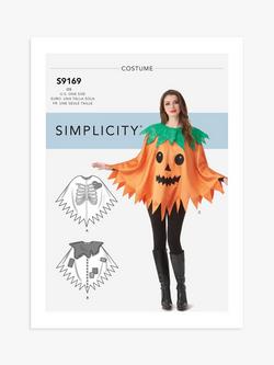 Simplicity Misses' Halloween Ponchos Sewing Pattern, S9169, Multi