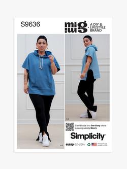 Simplicity Mimi G Misses' Hoodies and Leggings Sewing Pattern, S9636, P5
