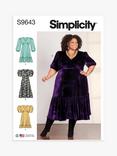 Simplicity Women's Flounce Dress Sewing Pattern, S9643, W3