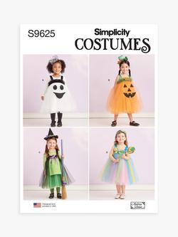 Simplicity Toddlers' Tulle Halloween Costumes Sewing Pattern, S9625, Multi