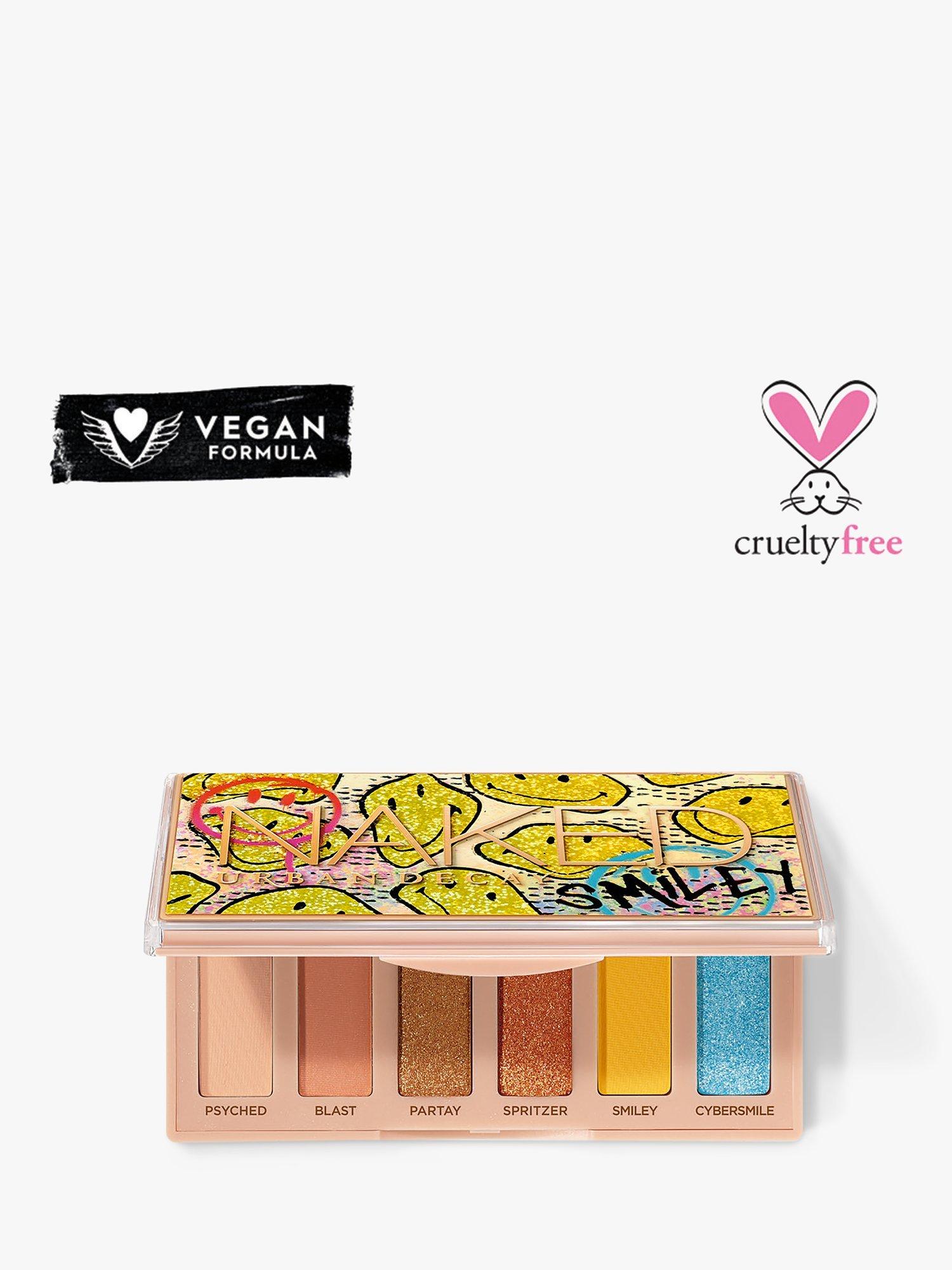 Product image 1 of 8, which shows Urban Decay x Smiley Naked Mini Eyeshadow Palette, Mucho Happy