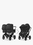 Bugaboo Donkey 5 Twin Pushchair & Carrycot, Midnight Black