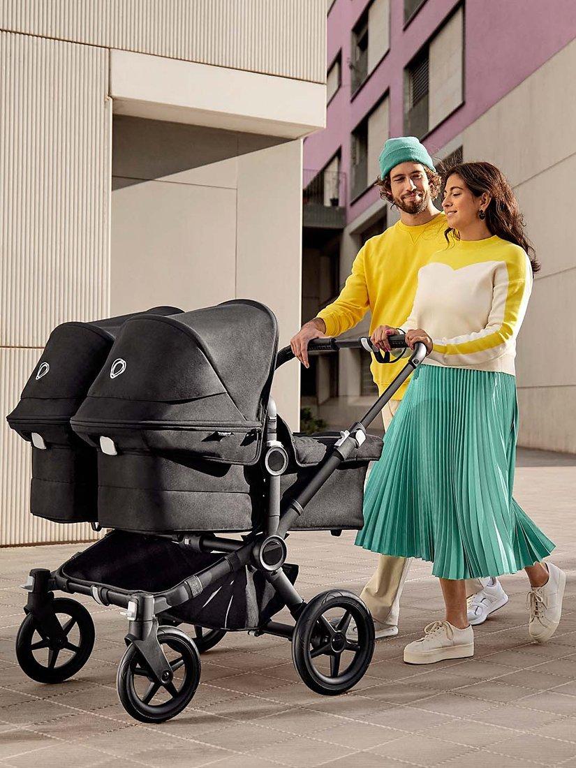 Bugaboo Donkey 5 Twin Pushchair Carrycot Midnight Black