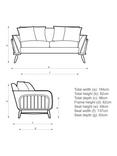 ercol for John Lewis Hexton Medium 2 Seater Sofa