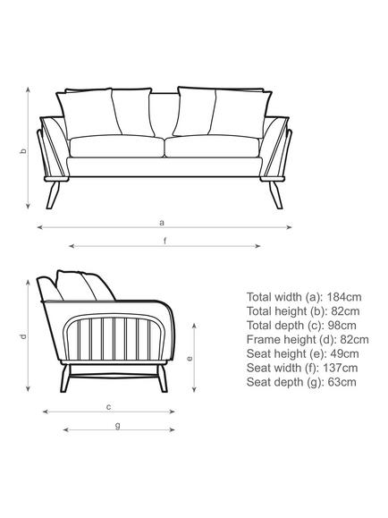 ercol for John Lewis Hexton Medium 2 Seater Sofa - view 2, Soft Chenille Teal