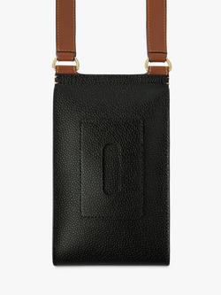 Mulberry Mini Antony Eco Scotchgrain and Flat Calf Leather Satchel - view 2, Black/Cognac