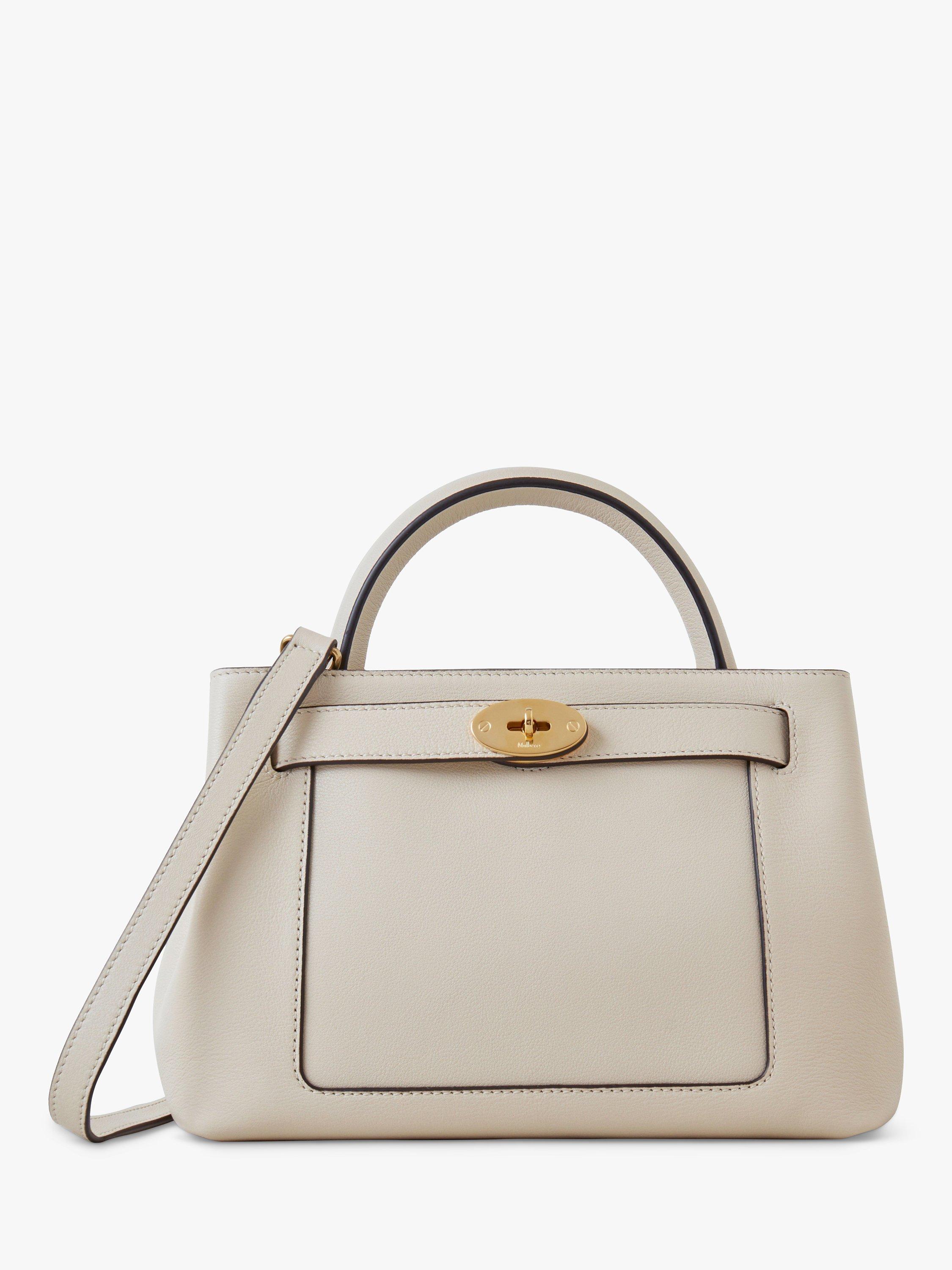 Mulberry Small Islington Silky Calf Shoulder Bag, Chalk