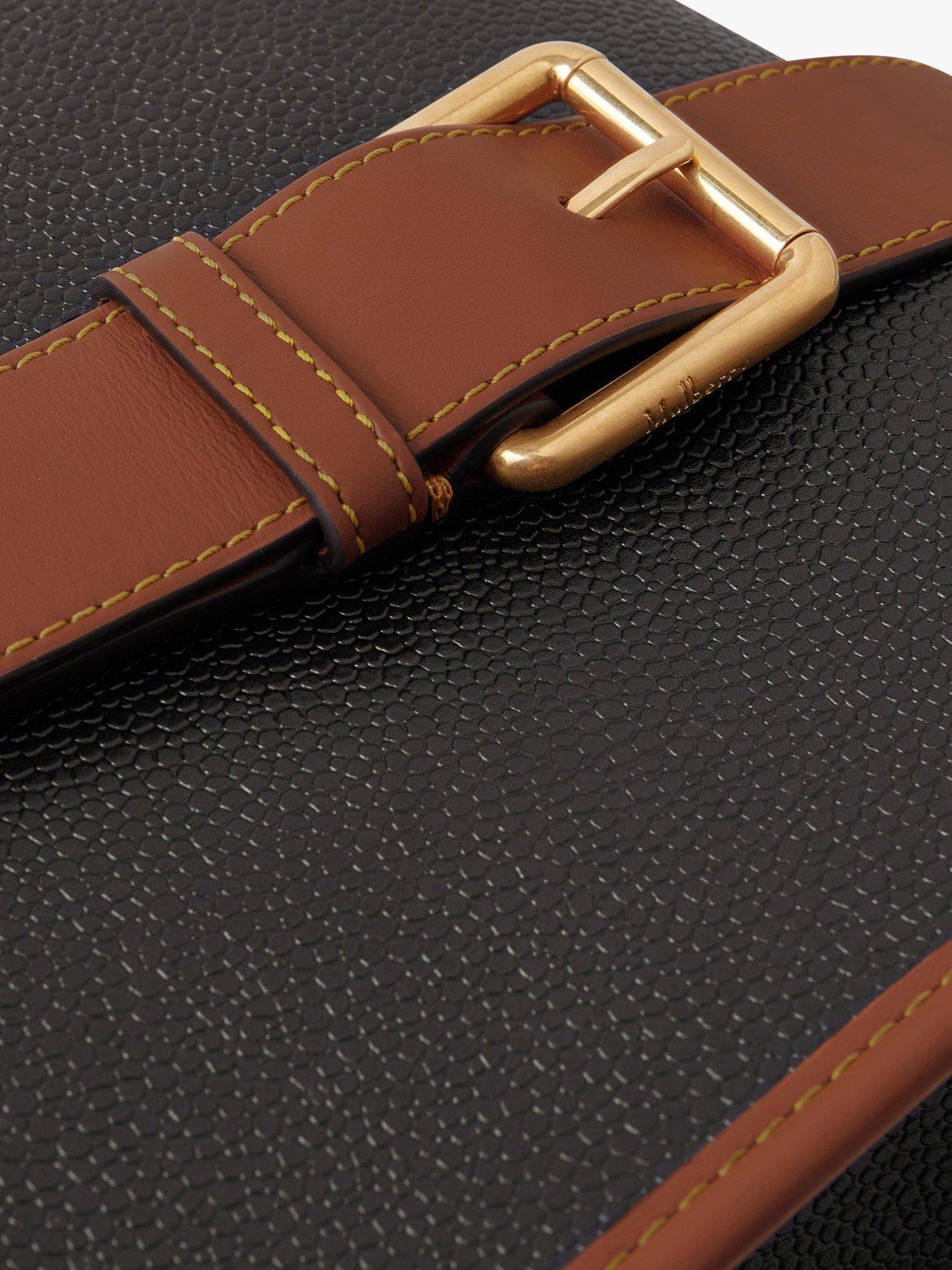 Product image 5 of 5, which shows Mulberry Antony Eco Scotchgrain Messenger Bag, Black/Cognac