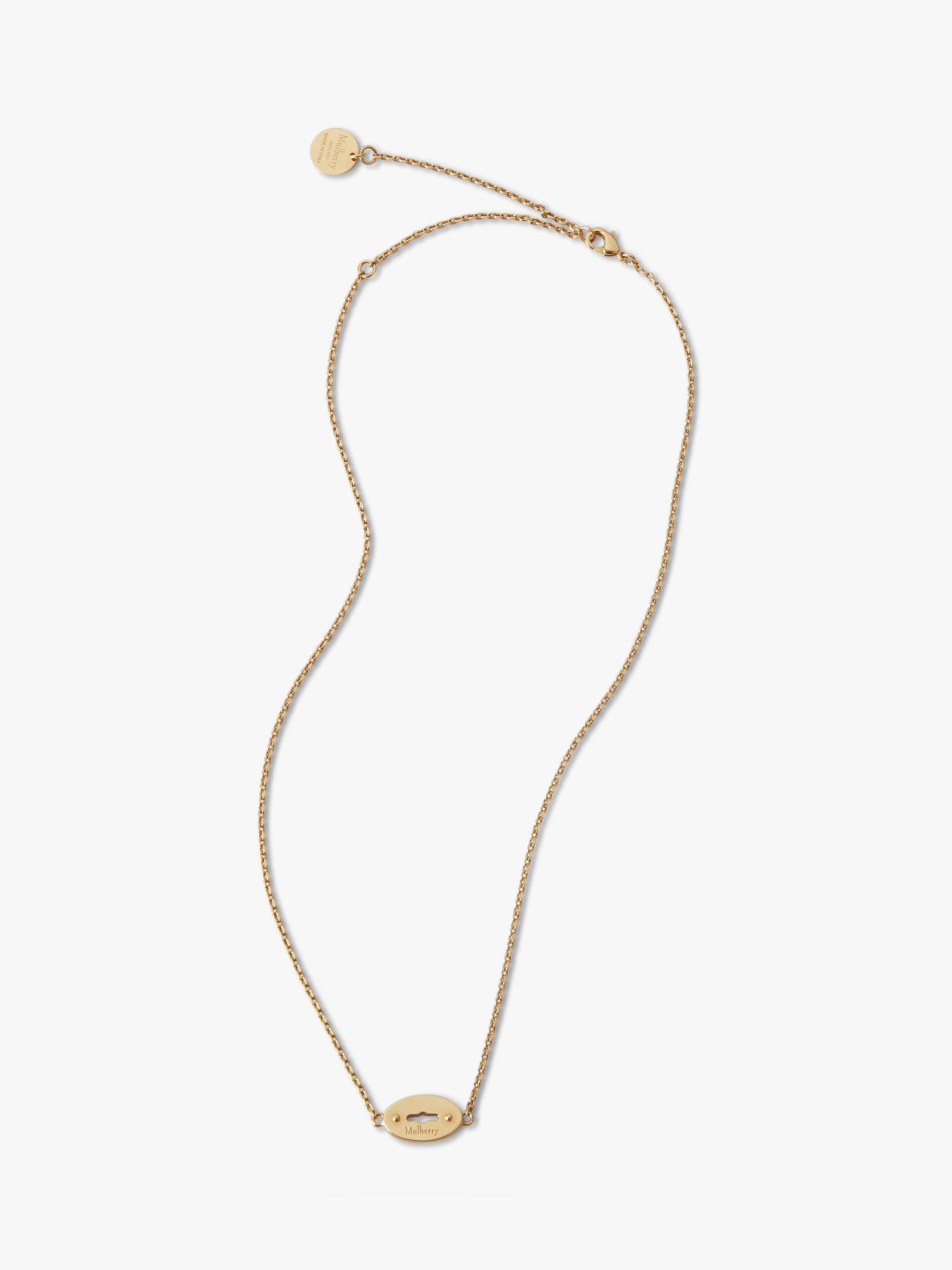 Mulberry Bayswater Necklace, Gold