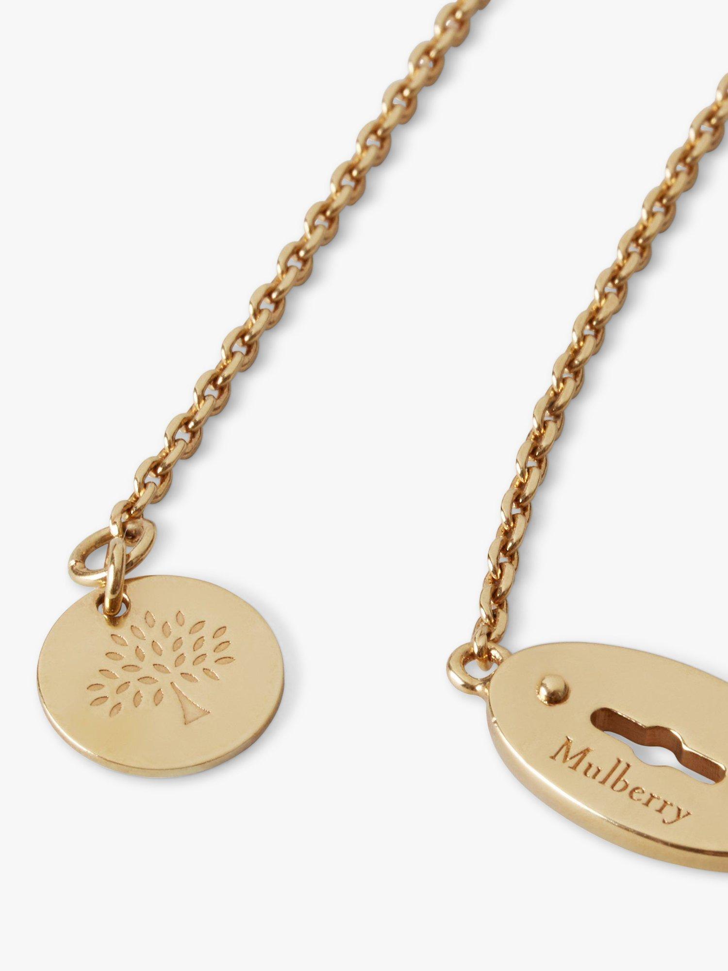 Product image 2 of 3, which shows Mulberry Bayswater Necklace, Gold