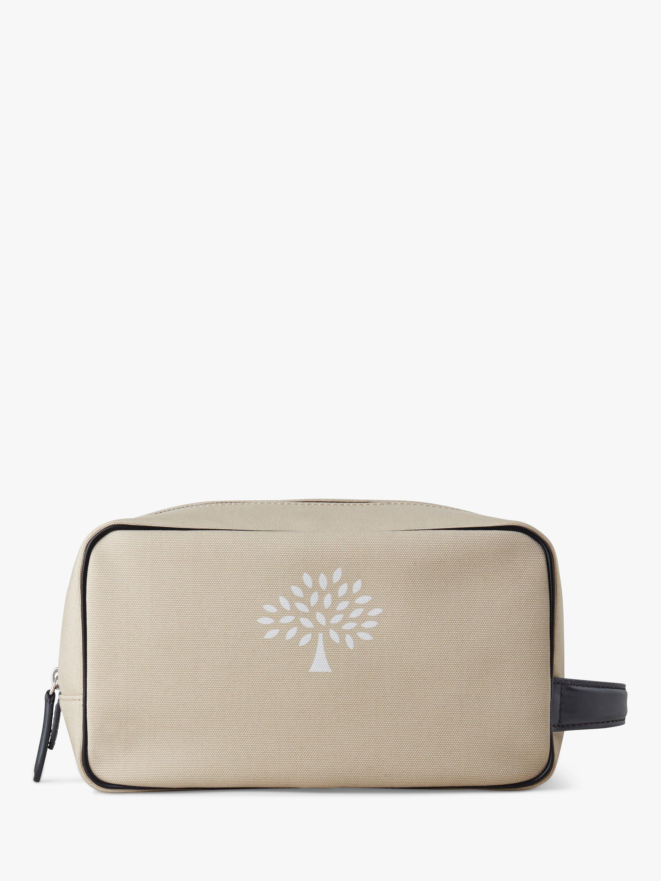 Mulberry Heritage Cotton Canvas Wash Bag, Neutrals