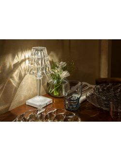 Kartell Battery Rechargeable Table Lamp - view 2, Crystal