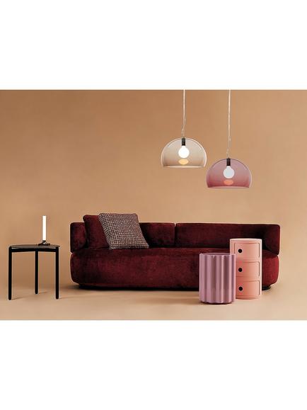 Kartell FL/Y Pendant Ceiling Light - view 2, Burgundy