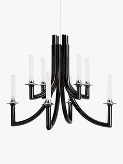 Kartell Khan 8 Arm Pendant Ceiling Light, Black