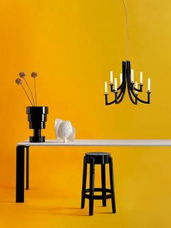 Kartell Khan 8 Arm Pendant Ceiling Light - view 2, Black